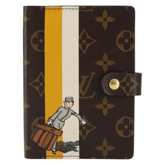 LOUIS VUITTON Groom Pageboy Agenda PM Day Planner Cover Jaune R20019 Auth BA8364 - Picture 2 of 16